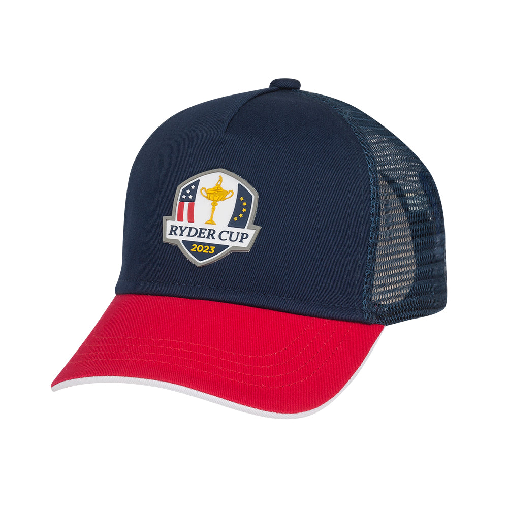 2023 Ryder Cup USA Fanwear Youth Trucker Cap Front