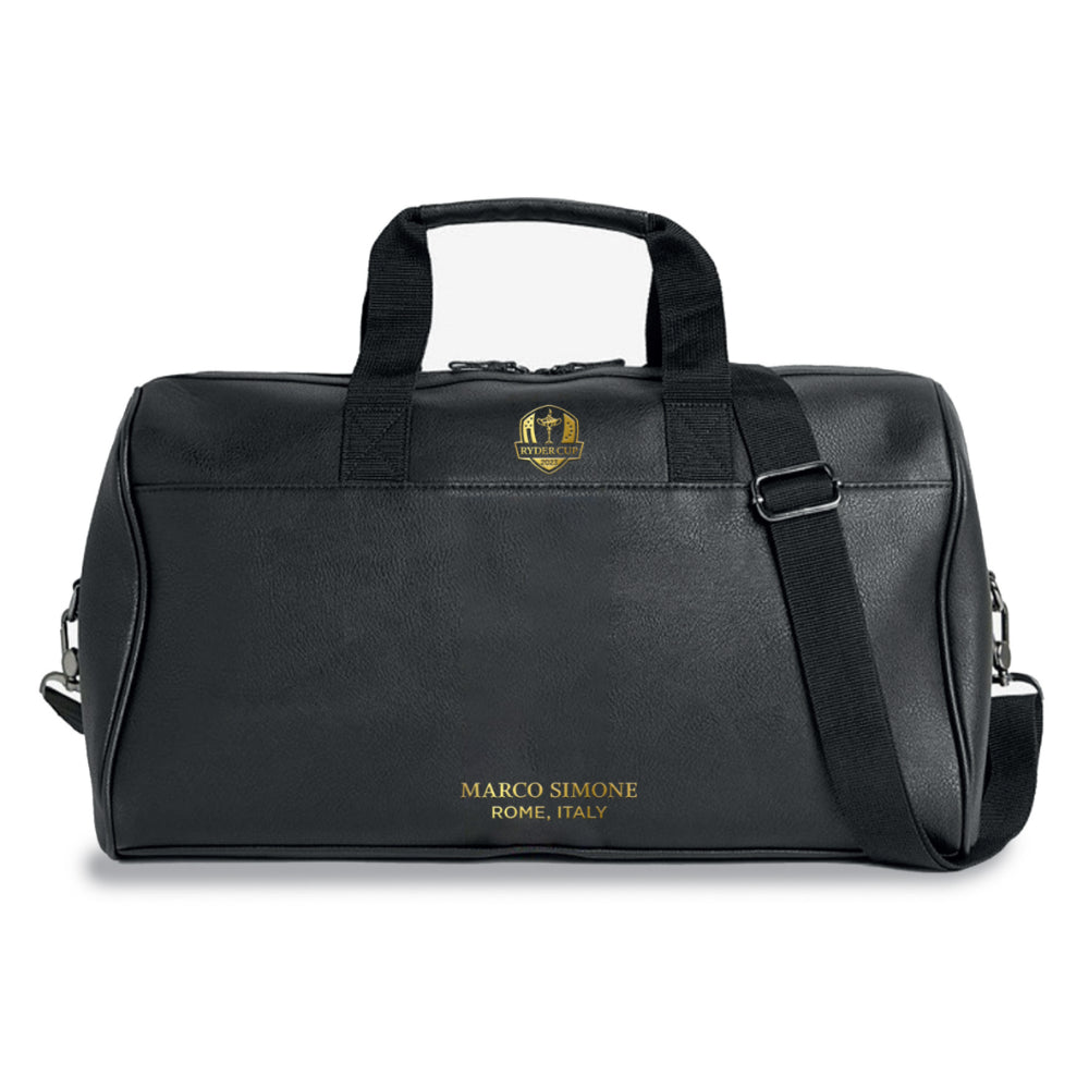 2023 Ryder Cup Black Faux Leather Holdall Front