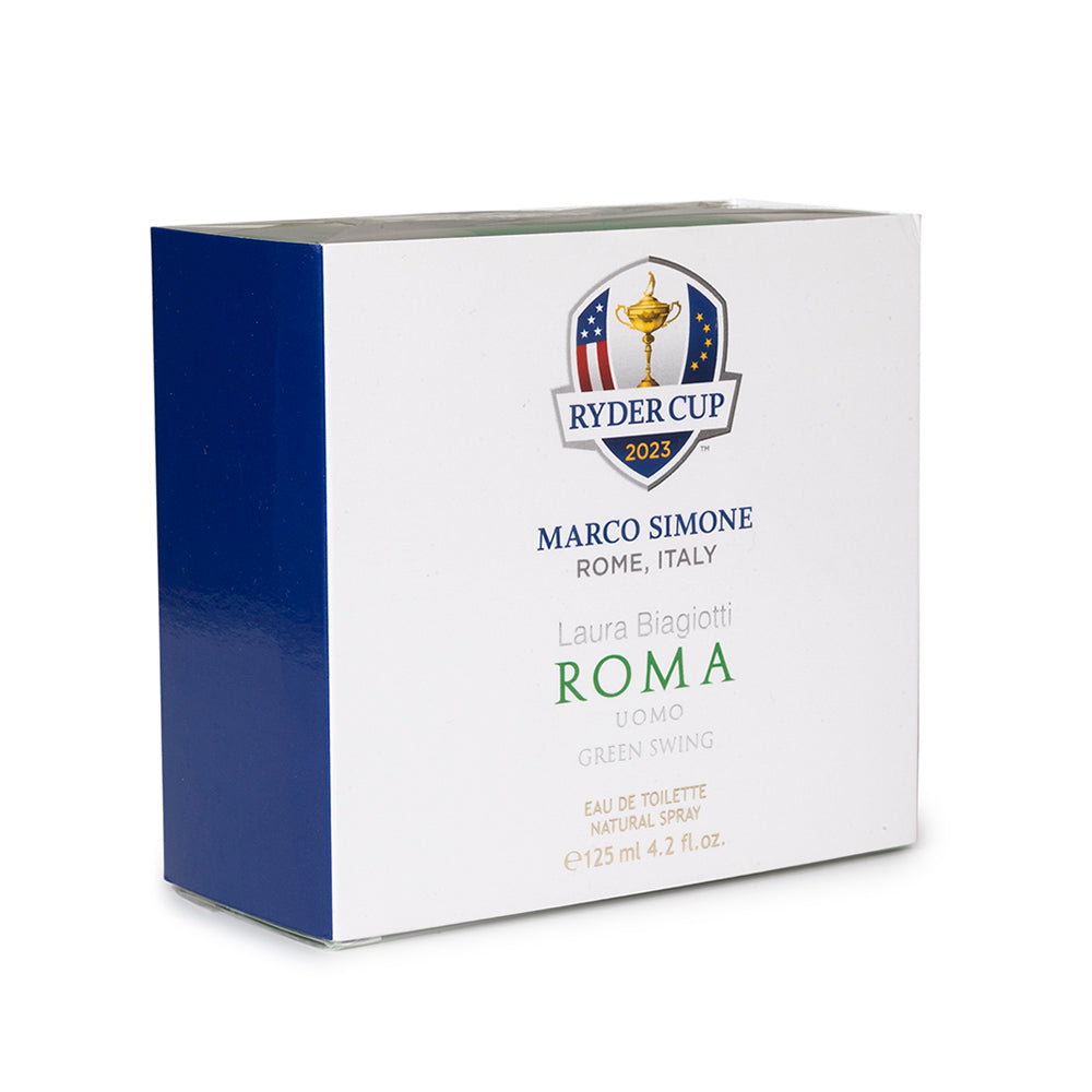 2023 Ryder Cup Laura Biagiotti Men&#39;s Roma Green Swing Fragrance 125ml - Boxed
