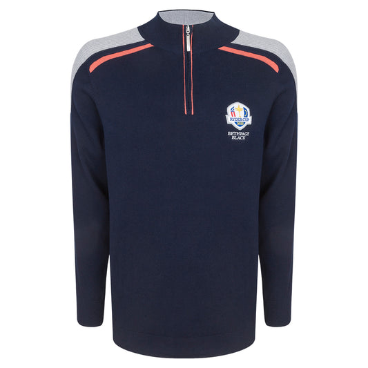 2025 Ryder Cup Glenmuir Men's Selkirk Navy Sweater Front