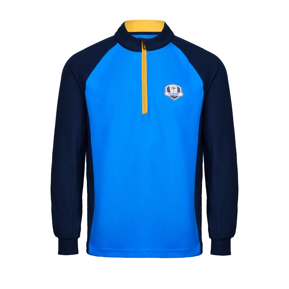 2025 Ryder Cup Fanwear Men&#39;s Royal Blue 1/4 Zip Midlayer