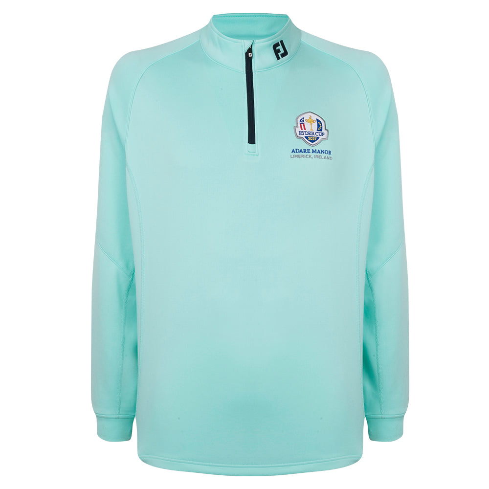 2027 Ryder Cup FootJoy Men's Mint Green 1/4 Zip Mid Layer