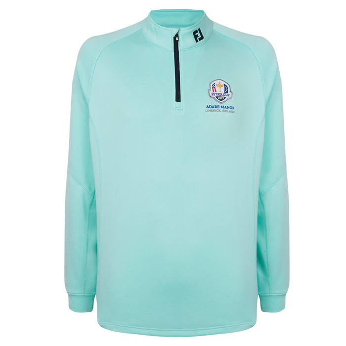 2027 Ryder Cup FootJoy Men's Mint Green 1/4 Zip Mid Layer