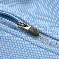 2025 Ryder Cup Peter Millar Perth Birdseye Pattern Blue Quarter Zip
