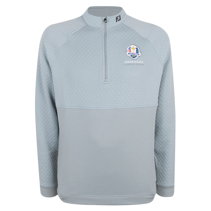 2027 Ryder Cup FootJoy Men's Grey Jacquard Thermal Midlayer