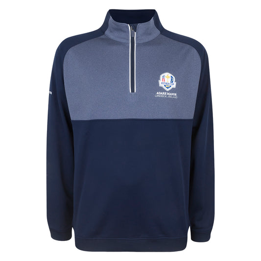 2027 Ryder Cup Glenmuir Men's 1/4 Zip Colour Block Midlayer