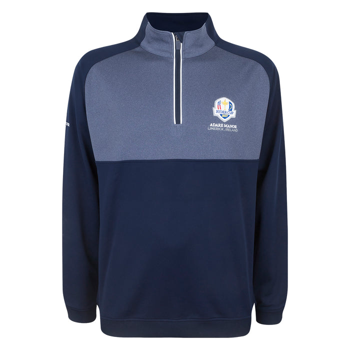 2027 Ryder Cup Glenmuir Men's 1/4 Zip Colour Block Midlayer