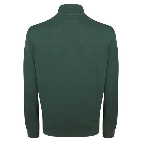 2023 Ryder Cup Men's Trophy Green 1/4 Zip Knitted Jumper - The Official ...