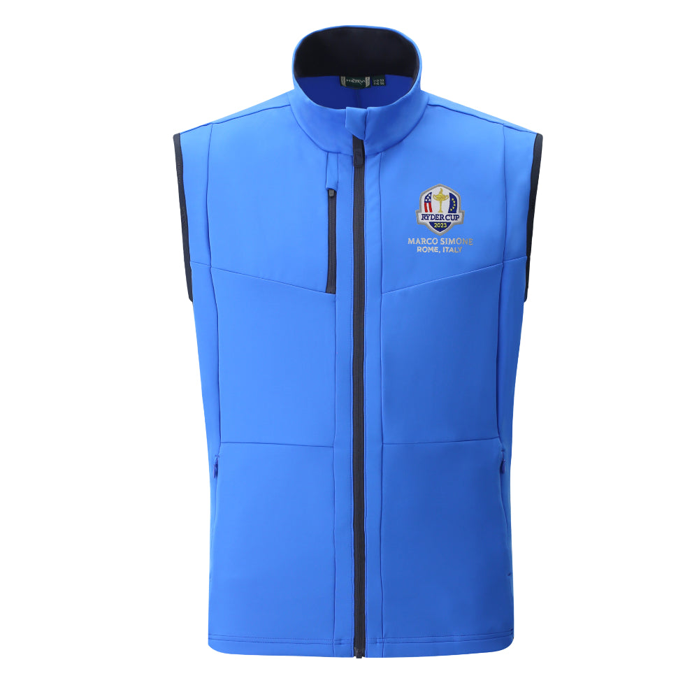 2023 Ryder Cup Chervò Men&#39;s Royal Blue Vest Front
