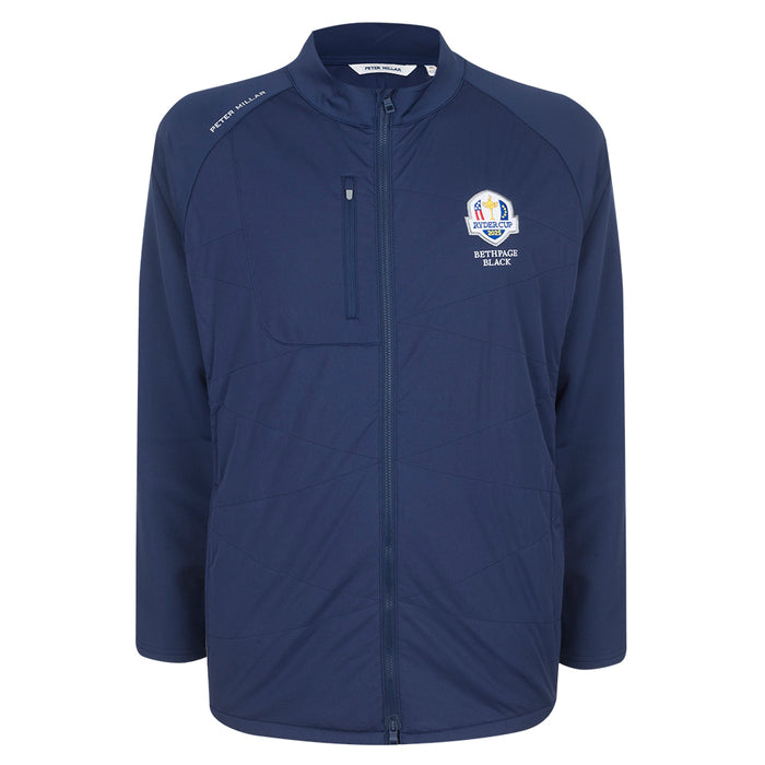 2025 Ryder Cup Peter Millar Men's Navy Hybrid Jacket Front