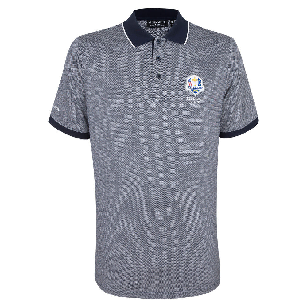 2025 Ryder Cup Glenmuir Men's Perth Navy Polo Front