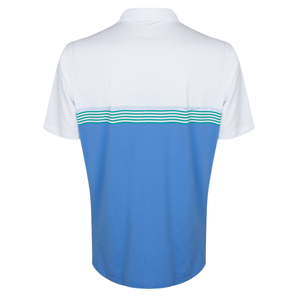 2025 Ryder Cup Peter Millar Men's White Harris Polo Shirt Back