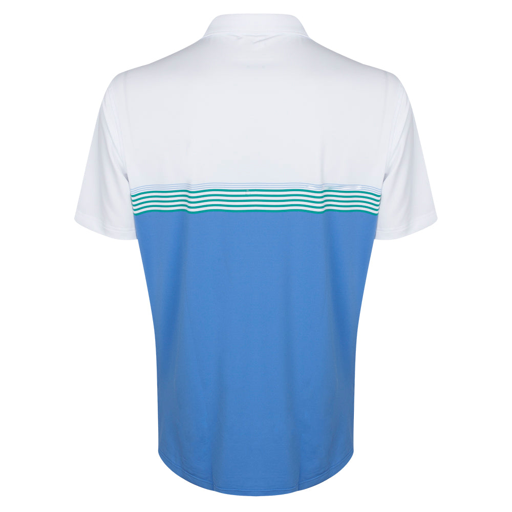 2025 Ryder Cup Peter Millar Men&#39;s White Harris Polo Shirt Back