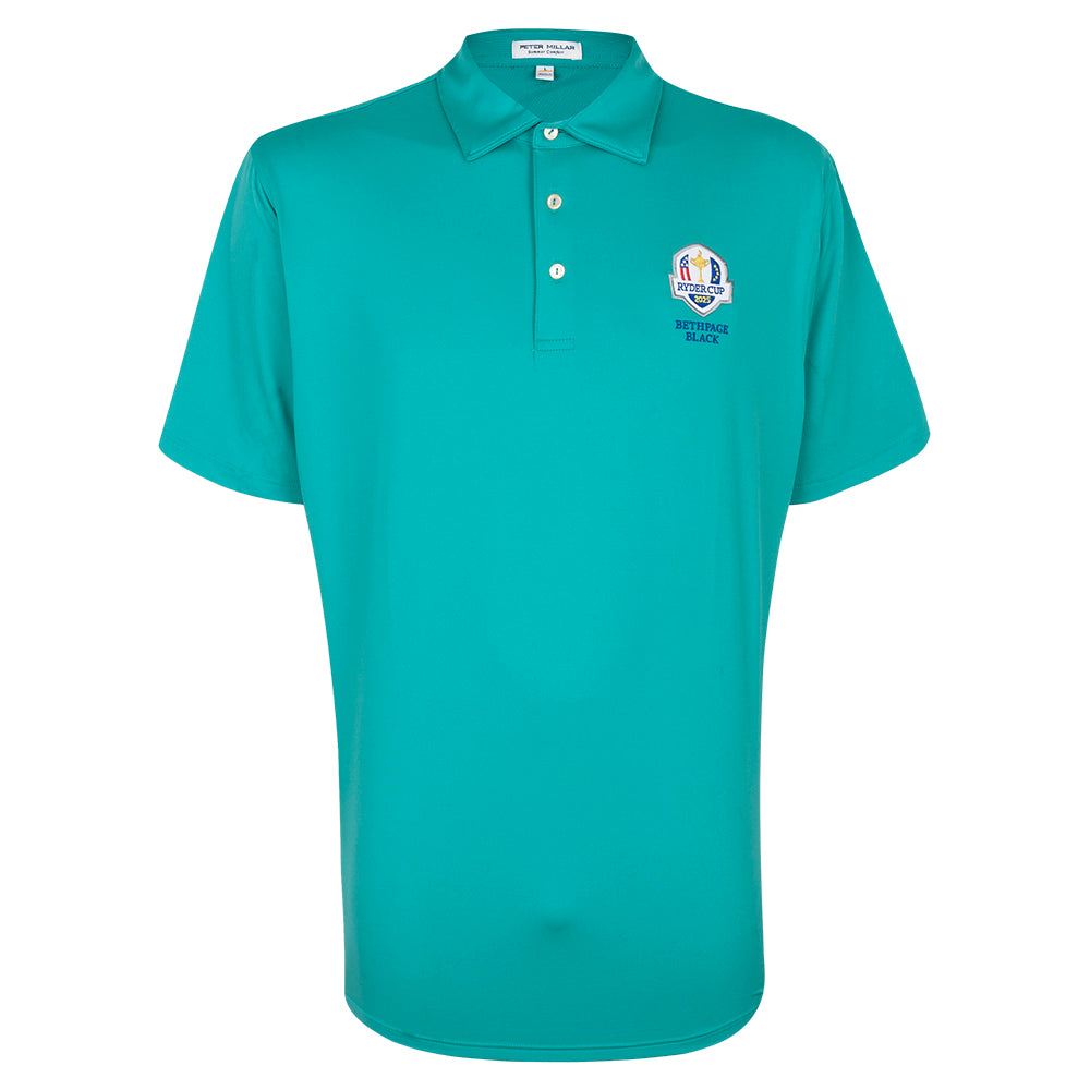 2025 Ryder Cup Peter Millar Men's Green Polo Shirt Front