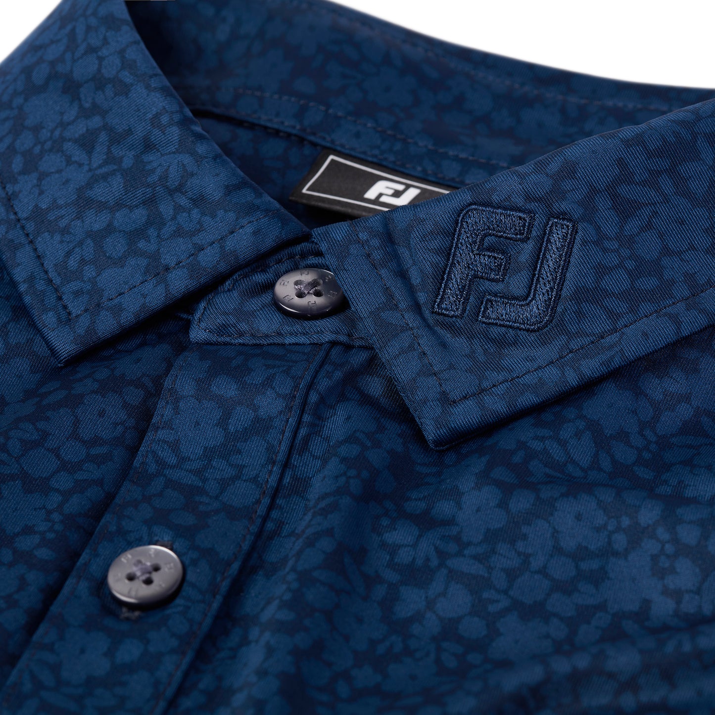 2027 Ryder Cup FootJoy Men's Navy Pattern Polo Shirt