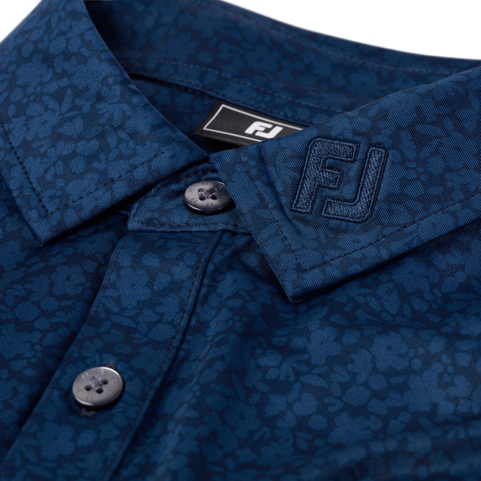 2027 Ryder Cup FootJoy Men's Navy Pattern Polo Shirt