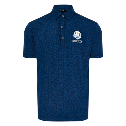 2027 Ryder Cup FootJoy Men's Navy Pattern Polo Shirt