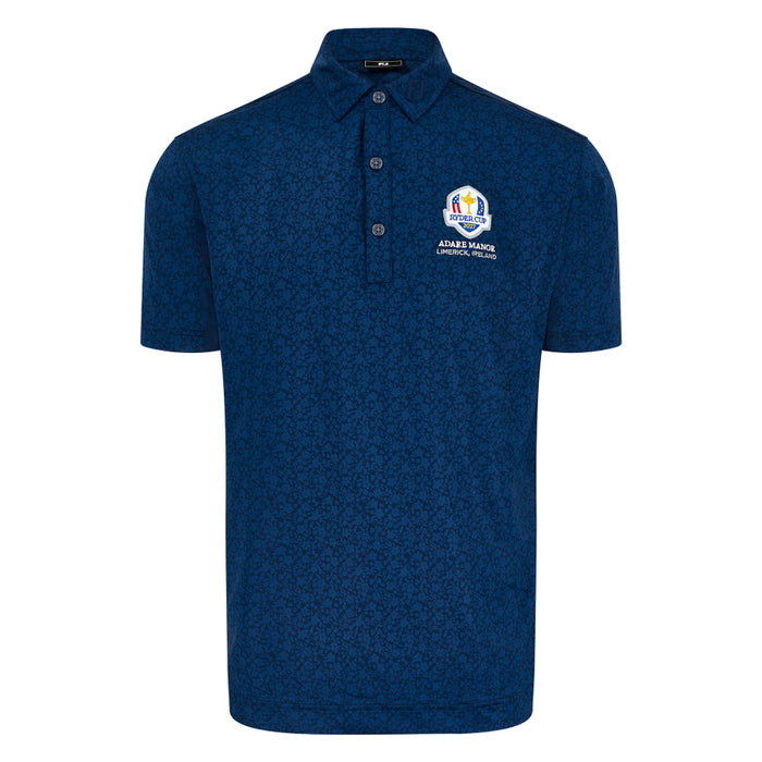 2027 Ryder Cup FootJoy Men's Navy Pattern Polo Shirt