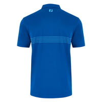2027 Ryder Cup FootJoy Men's Blue Pinstripe Polo Shirt