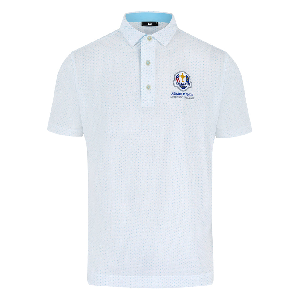 2027 Ryder Cup FootJoy Men&#39;s Dot Print Polo Shirt