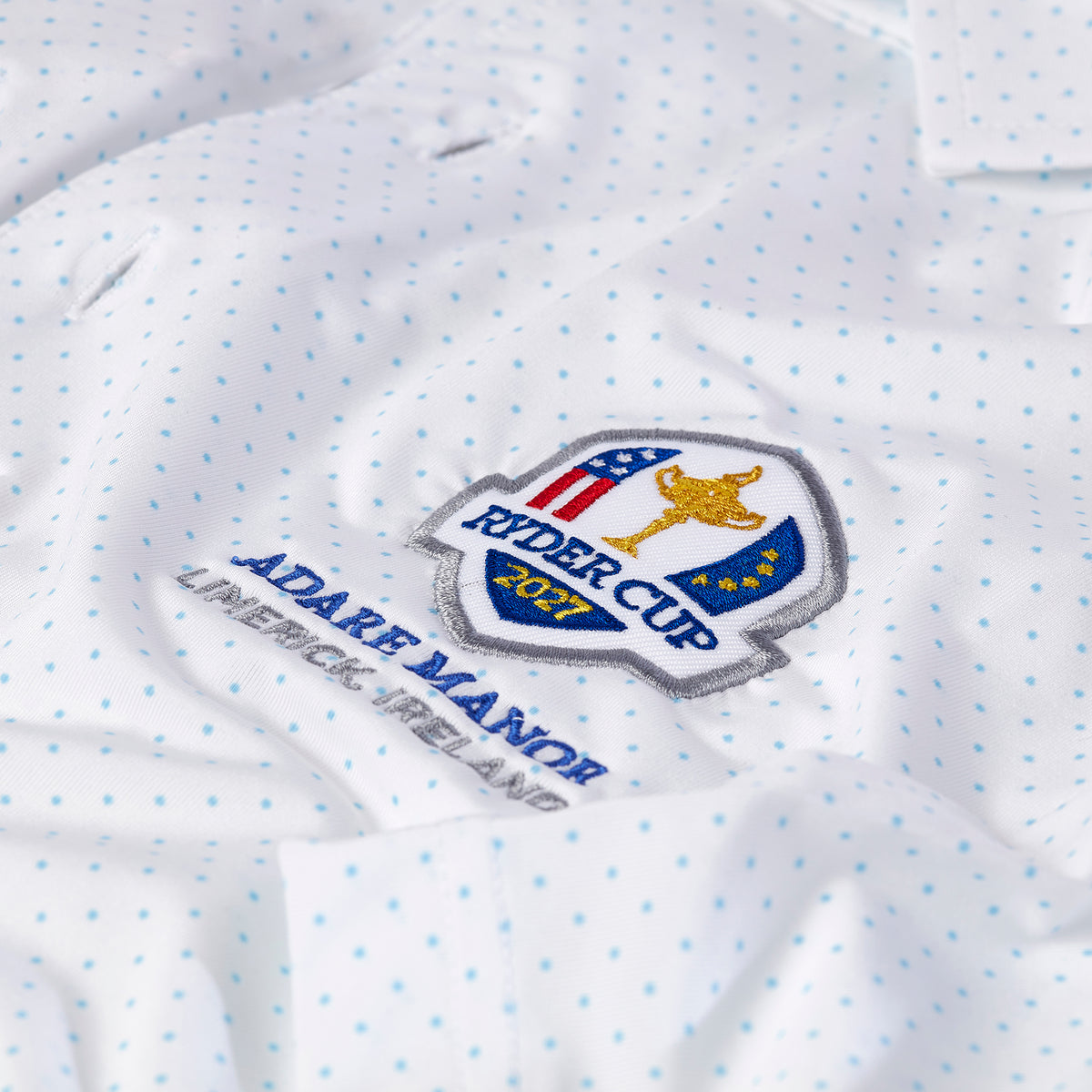 2027 Ryder Cup FootJoy Men&#39;s Dot Print Polo Shirt