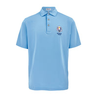 2025 Ryder Cup Peter Millar Men's Blue Performance Jersey Polo Shirt