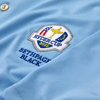 2025 Ryder Cup Peter Millar Men's Blue Performance Jersey Polo Shirt