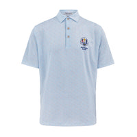 2025 Ryder Cup Peter Millar Men's Castellina Pattern White Polo Shirt
