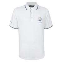2025 Ryder Cup Glenmuir Men's White Ethan Polo Shirt