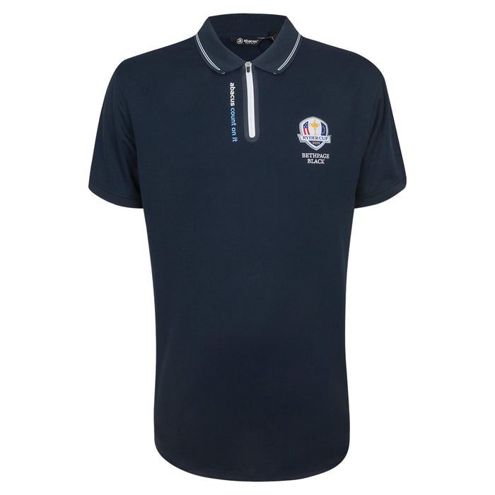 european ryder cup gear 2025 Ryder Cup Abacus Men's Belton Navy Polo Shirt – The Official European Ryder Cup Shop