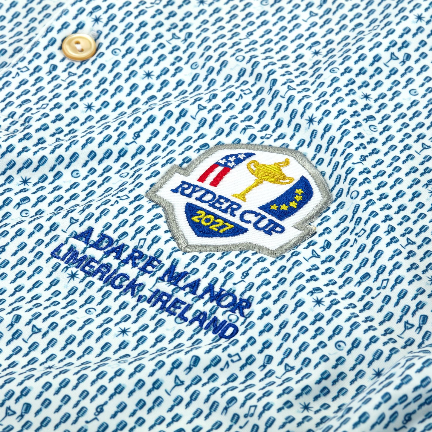 2027 Ryder Cup Peter Millar Men's Casino Polo Shirt