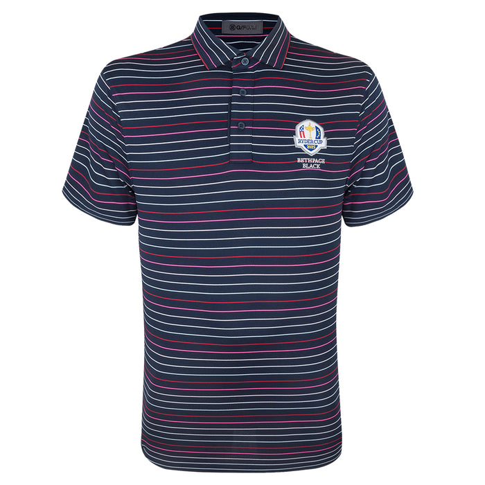 european ryder cup gear 2025 Ryder Cup G/Fore Men's Multi Stripe Polo Shirt