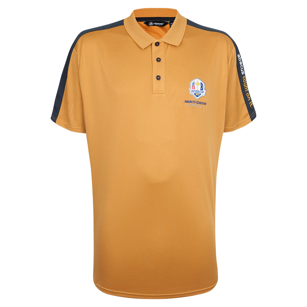 2023 Ryder Cup Abacus Men&#39;s Gold Bandon Drycool Polo