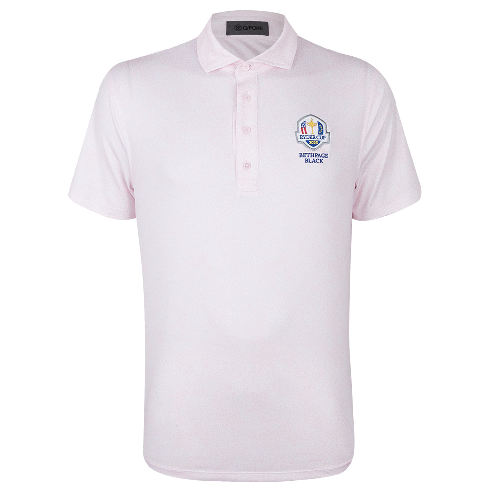 2025 Ryder Cup G/Fore Men's Plain Pink Polo Shirt