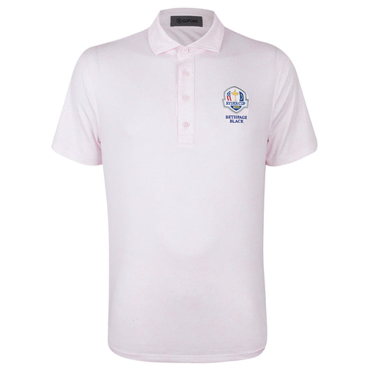 2025 Ryder Cup G/Fore Men's Plain Pink Polo Shirt