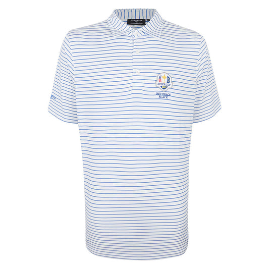 2025 Ryder Cup Glenmuir Men's White Stripe Polo Shirt