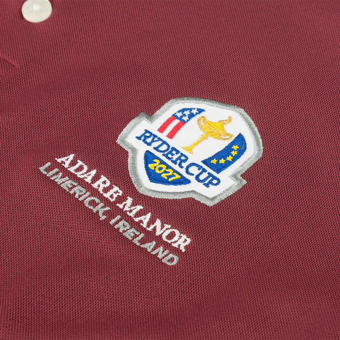 2027 Ryder Cup FootJoy Men's Maroon Polo Shirt