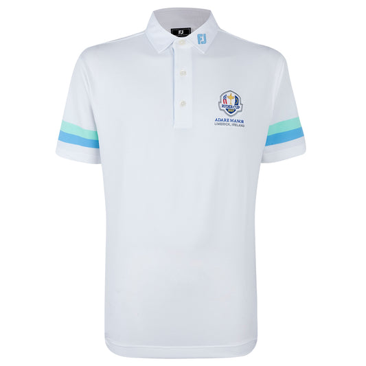2027 Ryder Cup FootJoy Men's Sleeve Stripe Polo Shirt