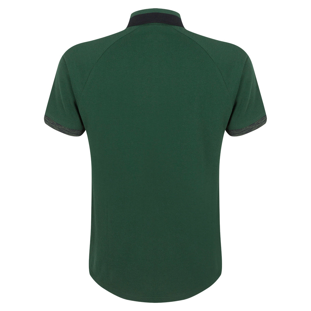2023 Ryder Cup Men's Trophy Green Colour Block Collar Polo Shirt Front