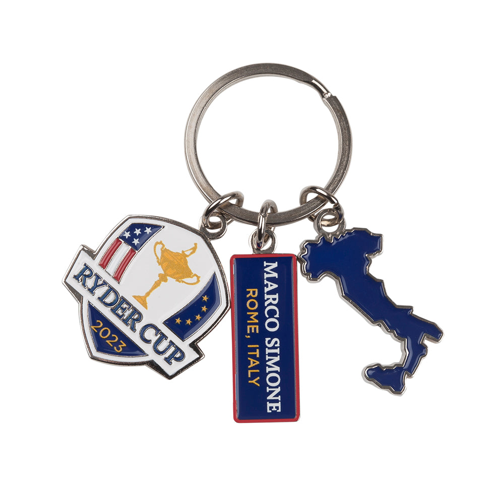 2023 Ryder Cup Italy Charm Keyring Front