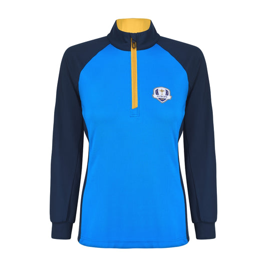 2025 Ryder Cup Fanwear Women's Royal Blue 1/4 Zip Midlayer