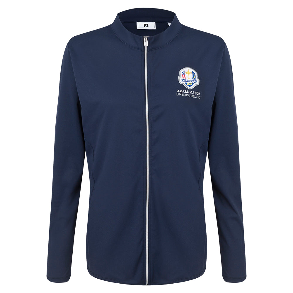 2027 Ryder Cup FootJoy Women's Navy Full Zip Mid Layer