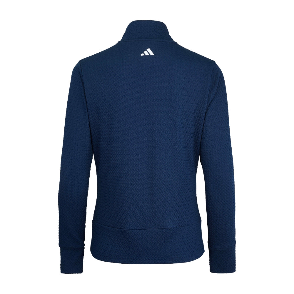 2027 Ryder Cup adidas Women's Navy Textured Full Zip Midlayer