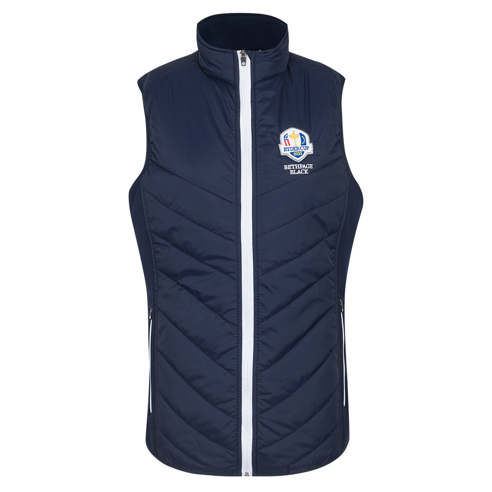 2025 Ryder Cup Sunderland of Scotland Women&#39;s Tania Navy Gilet Front
