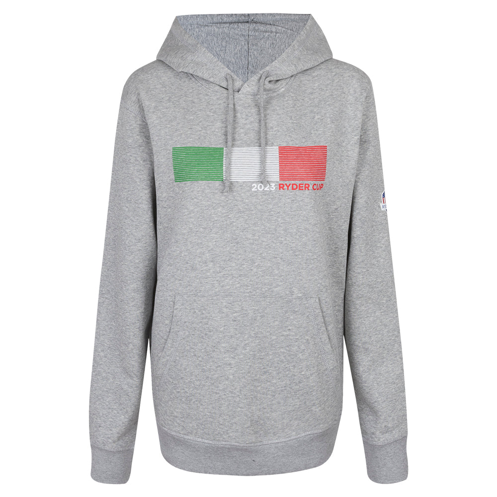 2023 Ryder Cup Women&#39;s Grey Flag Hoodie Front
