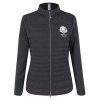 2025 Ryder Cup Peter Millar Women's Black Hybrid Jacket Front