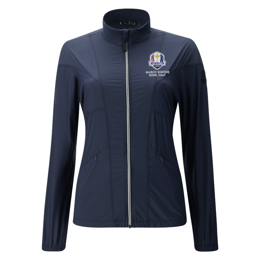 2023 Ryder Cup Chervò Ryder Cup Women&#39;s Navy Jacket Front