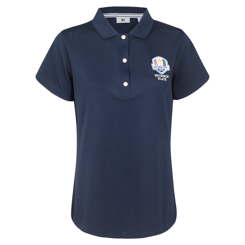 2025 Ryder Cup FootJoy Women's Navy Polo Front