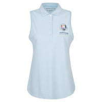 2027 Ryder Cup Peter Millar Women's Micro Striped Sleeveless Polo Shirt