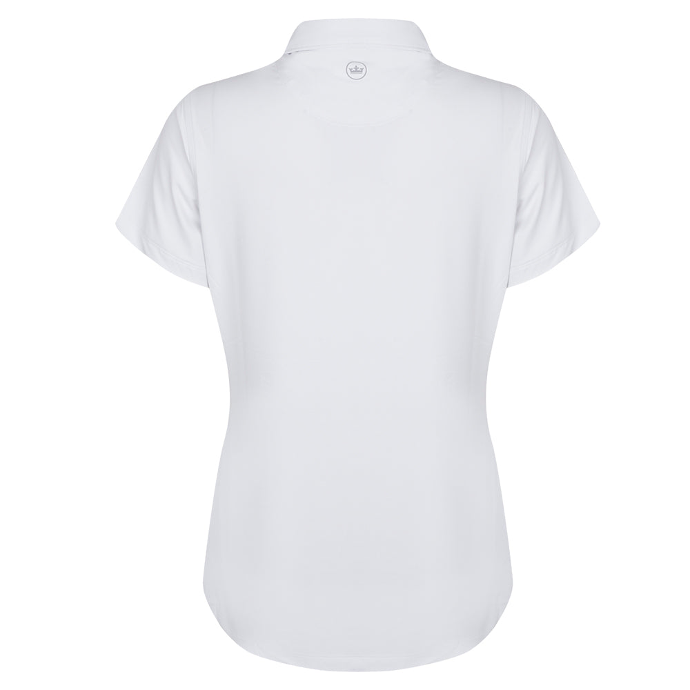 2025 Ryder Cup Peter Millar Women's White Polo Shirt Back
